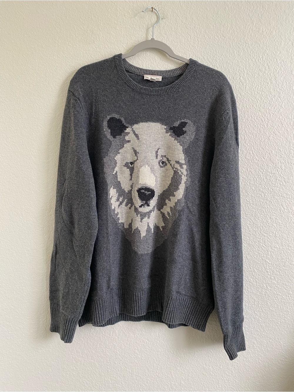 Gap Lambs Wool Bear Crewneck Sweater
